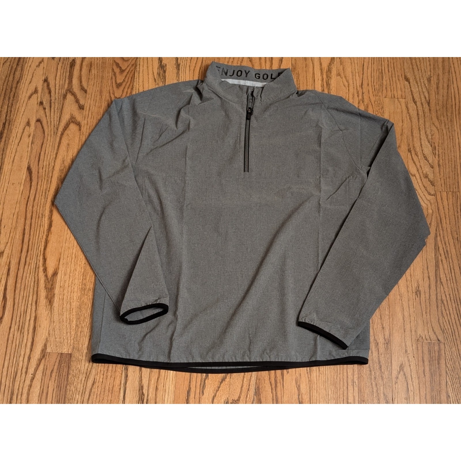Puma Golf Coastal Woven Quarter-Zip Pullover Golf Windbreaker 538931 Mens L Gray — image 4 of 8